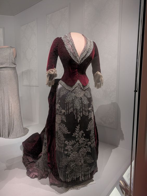 Red dress from the First Ladies Inaugural Dresses exhibit